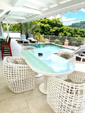 Villa de 2 chambres avec vue sur la mer piscine privee et jardin clos a Le Francois
